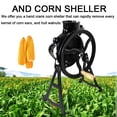 thumbnail image 5 of ECUTEE Cast Iron Handcrank Corn Sheller Manual Corn Thresher Machine with Pulley Groove, 5 of 11