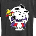 thumbnail image 3 of Peanuts - Snoopy Woodstock Vampire - Women's Short Sleeve Graphic T-Shirt, 3 of 6