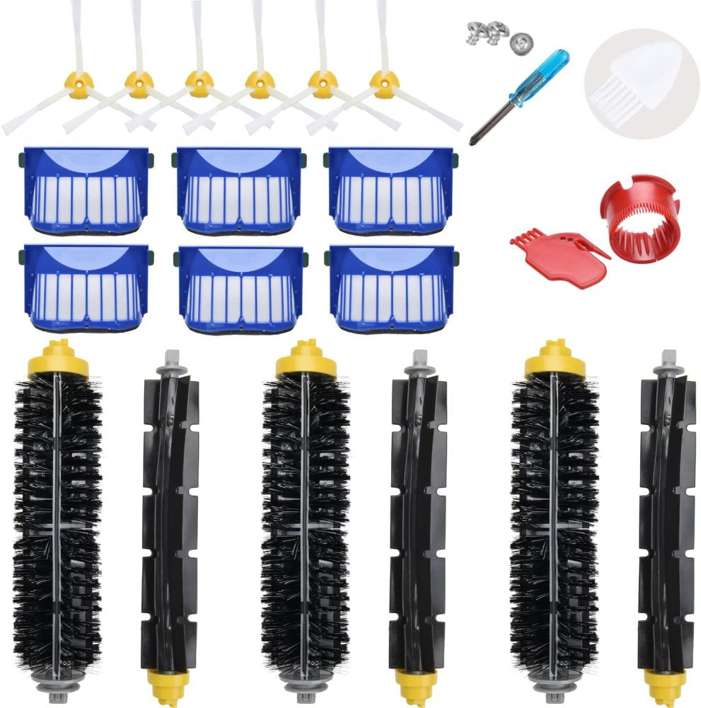 Filter Beater Bristle Side Brush Cleaning Kit For Replace iRobot 500 Series Part 