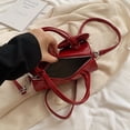 thumbnail image 2 of Bolso Hombro Lindo para Mujer Con Cierre Y Lazo Axila Femenino (S) Rojo, 2 of 6