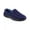 Navy Blue, variant on Roman Recycled Fleece Men's Moccasin Slippers - 92401 (Ash, M)