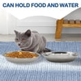 thumbnail image 3 of Tazones de Acero Inoxidable para Comida de Gatos kathson Alivio para Bigotes 8 Piezas, 3 of 7