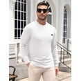thumbnail image 5 of COOFANDY Men's Long-Sleeve Crewneck T-Shirt with Pocket, Casual Soft Stretch Tee, Casual Cotton Jersey, 5 of 8