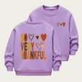 thumbnail image 2 of Kids Halloween Sweatshirt Long Sleeve Thanksgiving Cute Graphic Pullover Top Kids Fleece Top, 2 of 5
