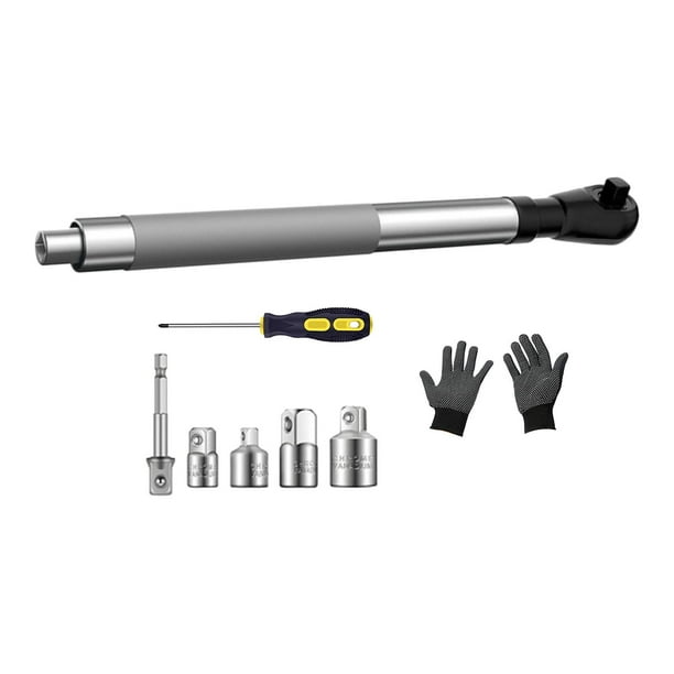 Llave de extensión descentrada, herramienta de impacto de alcance extendido, herramienta de alcance extendido para taladro eléctrico para espacios