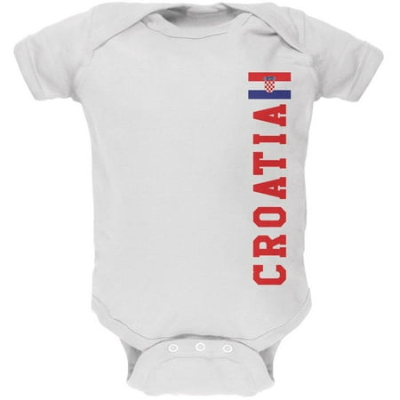 

World Cup Croatia Soft Baby One Piece White 9-12 M