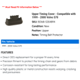 thumbnail image 2 of Upper Timing Cover - Compatible with 1999 - 2000 Volvo S70, 2 of 2