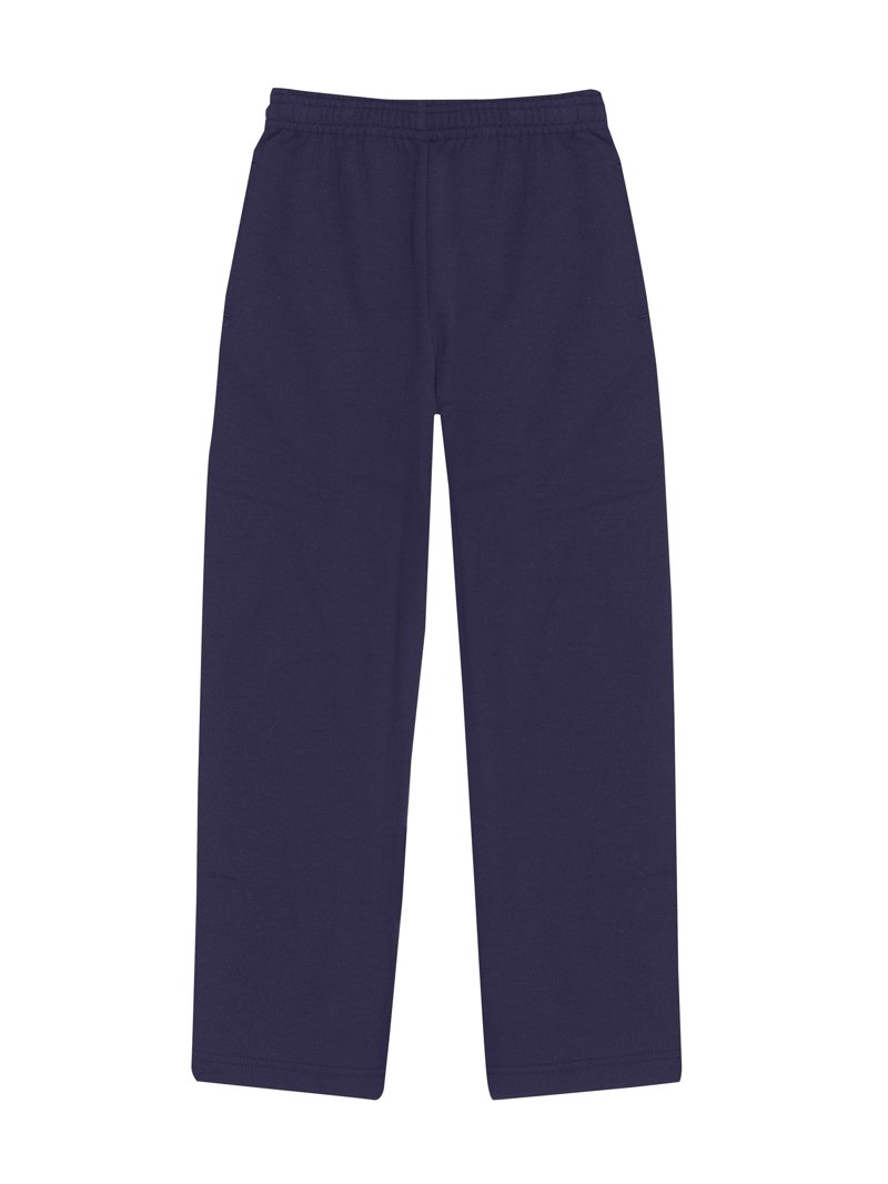 Hanes EcoSmart Boys' Fleece Sweatpants, Open Leg Navy XS
