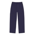 thumbnail image 2 of Hanes EcoSmart Boys' Fleece Sweatpants, Open Leg Navy XS, 2 of 4