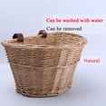 thumbnail image 2 of ULTNICE Basket For Bike Kids Woven Storage 1 Piece Light Brown, 2 of 8