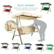 thumbnail image 5 of Naiovety Cubierta de asiento abatible, toldo impermeable para sombra de sol, porche, hamaca, banco, a prueba de polvo, Protector de toldo de Type3 NO3, 5 of 6