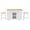 White (With bar stools), variant on Large Kitchen Island with Drop Leaf, Power Outlet, Rolling Kitchen Cart on 5 Wheels with Storage for Kitchen, Dining Room (Black NO Bar Stools)