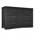 thumbnail image 3 of Dresser for Bedroom, Lofka 6 Drawer Double Dresser, Large Storage Capacity, Anti-Tip Safety, Modern Wood Chest of Drawers, 3 of 10