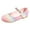 Pink, variant on MEZZALL Child Flat Shoes Soft Soled Sandals Fashionable Colorful Princess Performance Shoes Relaxed Fit Toddler Footwear, Pink, 6-7 Years
