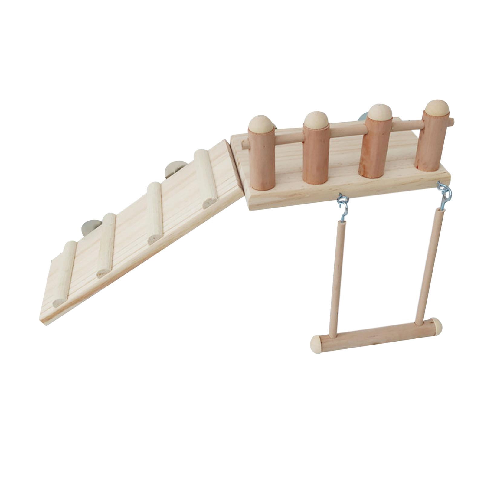 Bvdfgk Bird Perches Cage Toys Bird Wooden Play Gyms Stands Bird Cage Accessories Parrot