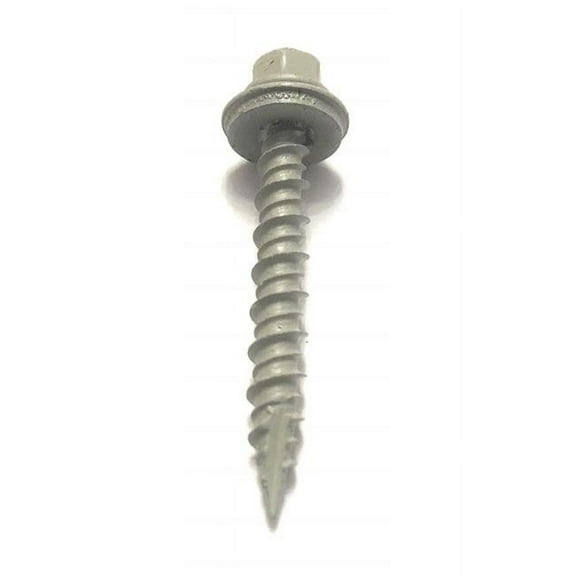 Hillman Fasteners 250500 LB 10 x 1.5 in. Metal to Wood Self-Drilling Roofing Screws, Grey