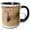 Black/White, variant on 3drose, Mule Deer Buck Escaping Danger, 11oz Two-tone Red Mug