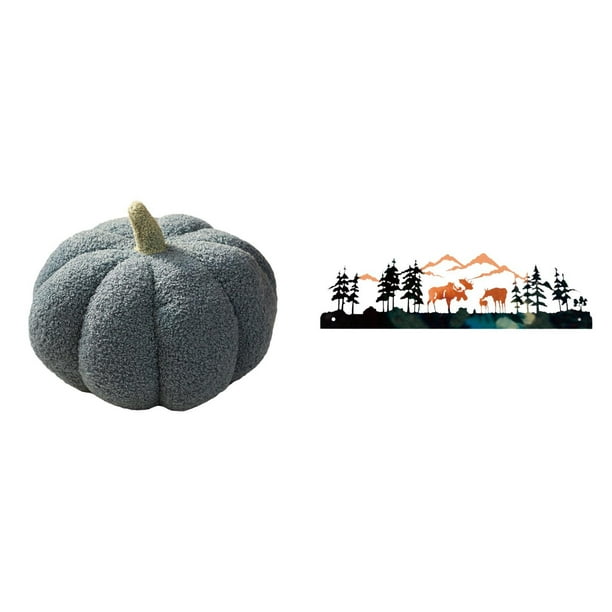 Almohadas de calabaza de Halloween,Almohadas de calabaza de Halloween Decoración del hogar Suave,Cojines de calabaza para Halloween,peluches,sofá,Escultura de pared,Escultura decorativa de