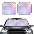 thumbnail image 2 of Disketp 2 Piece Fish Scale1 Pattern Windshield Sunshades,Folding Windshield Sun Shade For Car Suv Trucks Sedan,Blocks Uv Rays Sun Visor Protector-Medium, 2 of 7