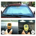 thumbnail image 3 of EIMELI Car Windshield Sunshade Reflective Sun Shade for Car Cover Visor Thicken 5-Layer Shading Bubble for Auto Windshield Sun Shade UV Protection and Heat Reflector 51"x 23" (Silver), 3 of 7