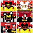 thumbnail image 2 of Disney dibujos animados Mickey Mouse niños feliz 1er cumpleaños fiesta fondo decoración Baby Shower fotografía Banner, 2 of 5