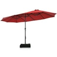 thumbnail image 2 of Costway 97.20" Wine Market Patio Umbrella, Fade-Resistant, 2 of 9