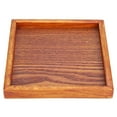thumbnail image 2 of Bandeja de té de madera, pequeña bandeja de madera portátil de forma cuadrada para servir té, rendimiento lleno de energía, 2 of 8