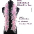 thumbnail image 2 of Feather Boas With Heart Rimless Sunglasses4 Ft Feather Boa For Bachelor Party Halloween Christmas Costume Accessory, 2 of 4