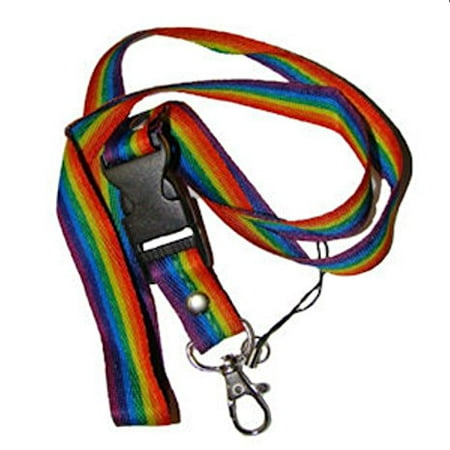 Rainbow Gay Pride Lanyard Tag Holder Key Holder