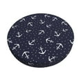 thumbnail image 2 of Lsque Anchor Round Bar chair cushion covers Velvet Fabric Premium Comfort Protects from Scratches and Stains for 14-17 Inch Chair- 14 inch, 2 of 7