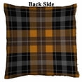 thumbnail image 2 of PKQWTM Orange Black Tartan With White Stripes Reversible Mermaid Cushion Cover Home Decor Sequin Pillow Case Size 20x20 inches, 2 of 2