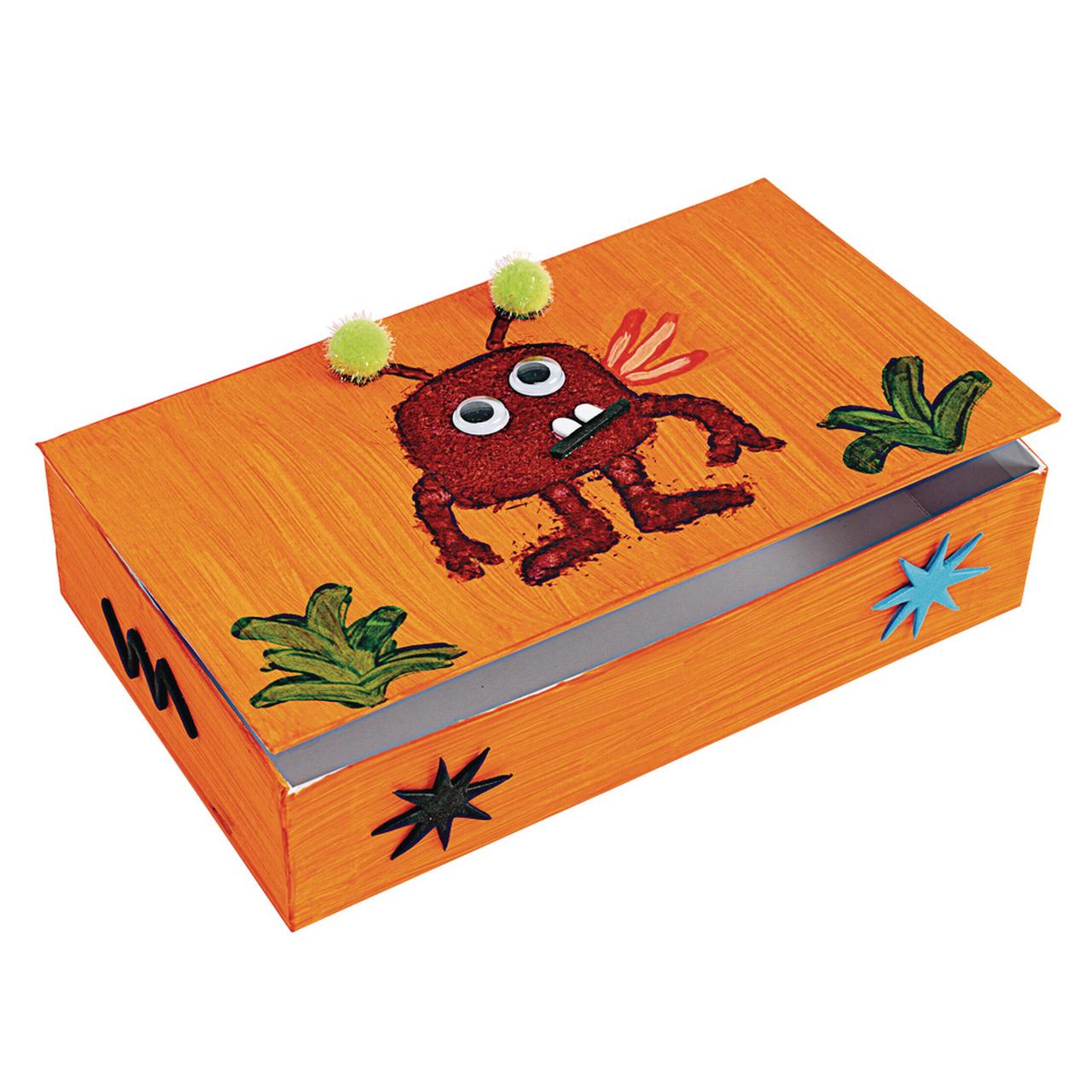 Photo 1 of Colorations White Cardboard Pencil Boxes, Set of 12, for Kids Arts Crafts, Creativity (Item PENBOX)