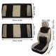 thumbnail image 5 of Fundas de asiento de coche universales para interior, transpirables, duraderas, lavables, acolchadas de espuma plana, fundas de asiento de coche de algodón y lino aptas para coches, camiones y todoterrenos, color beige Unique Bargains fundas para asientos de automóviles, 5 of 9