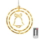thumbnail image 1 of Luces Decorativas para Navidad LED Colgantes Con Anillo Mando A Distancia Alimentado Por USB Rojo, 1 of 9