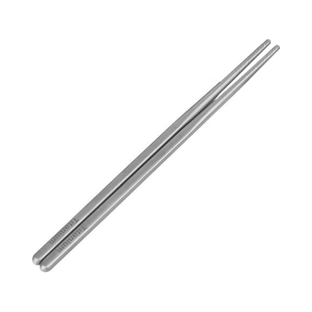Tignapoo Lightweight Titanium Camping Chopsticks - 195MM Portable Outdoor Utensils for Picnics and Travel
