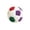 C, variant on FHLFN717 Football Sandbag，Handcrafted Footbag Hac-Sacks Multicolor Cloth Bean Bag Set for Beginners Juggling Toss Ball