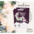 thumbnail image 5 of Darling Souvenir Purple Birthday Invitation Card Printable Fill or Write In Blank Invites Party Supplies Pack Of 28 5 x 7 Inches, 5 of 5
