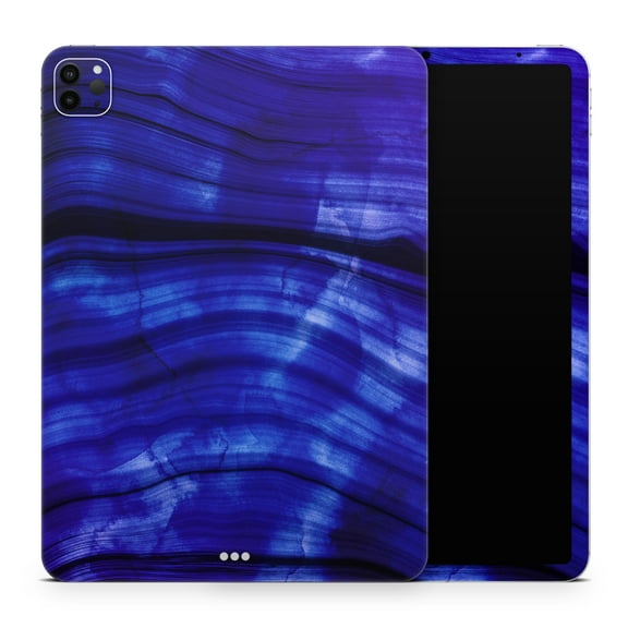 DesignSkinz Vivid Agate Vein Slice Blue V11 Full-Body Skin Decal Wrap Cover for iPad (A1219/A1337)