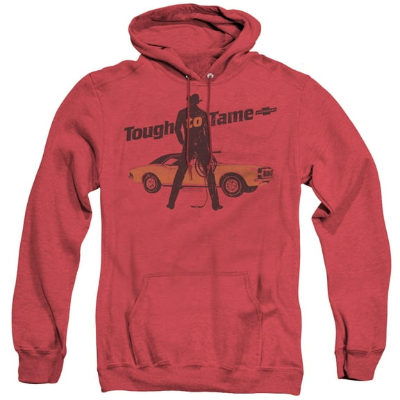 Chevrolet Tough To Tame Adult Heather Hoodie Sweatshirt Red