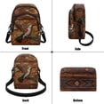 thumbnail image 7 of TSOVTHRID Hummingbird Floral Brown Print Cell Phone Crossbody Bag for Women Lightweight Small Crossbody Bag Cell Phone Purse Wallet with Adjustable Strap, 7 of 7