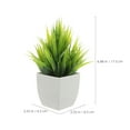 thumbnail image 2 of WEUVEB Faux Aloe Bonsai Green PP Realistic Indoor Decor Low Maintenance 3Pcs, 2 of 8