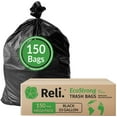 thumbnail image 1 of Reli. EcoStrong 33 Gallon Trash Bags 150 Count Bulk Black Eco-Friendly Made from Recycled Material, 1 of 4