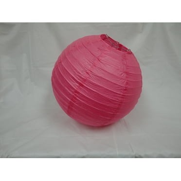 12" HOT PINK CHINESE PAPER LANTERNS 10 COUNTS