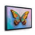 thumbnail image 3 of Designart 'Beautiful Butterfly In Orange and Turquoise' Modern Framed Canvas Wall Art Print, 3 of 5