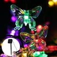 thumbnail image 1 of LED Solar Butterfly Light Waterproof Solar Butterfly Lamp with 8 Flashing Modes Energy Saving Solar Butterfly Light for Outdoor Garden Party Decoration (Color), 1 of 10