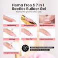thumbnail image 2 of Gel constructor para uñas Beetles Nude Pink, 15 ml, 5 en 1, 2 of 6