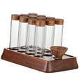 thumbnail image 2 of Esquirla Coffee Containers with Shelf, Coffee Glass Tubes with Wooden Stand, Coffee Bean Storage Tubes for Retail, Kitchen Countertop 12 Hole, 2 of 8