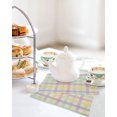 thumbnail image 4 of Green Beige Plaid Kitchen Dish Towels for Drying Dishes Set of 2, Farmhouse Art Checkered Rustic Waffle Weave Microfiber Hand Tea Bathroom Towels Quick Dry & Absorbent Towel 12x12, 4 of 7