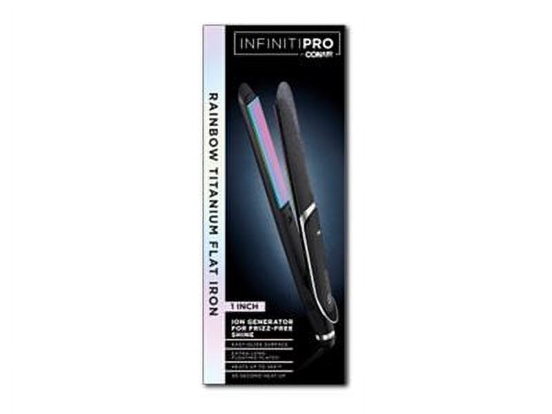Conair InfinitiPRO 1 Inch Titanium Flat Iron, Rainbow photo 4