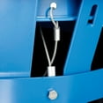 thumbnail image 5 of 36 Gallon Outdoor Steel Recycling Receptacle with Flat Lid, Blue, 5 of 7